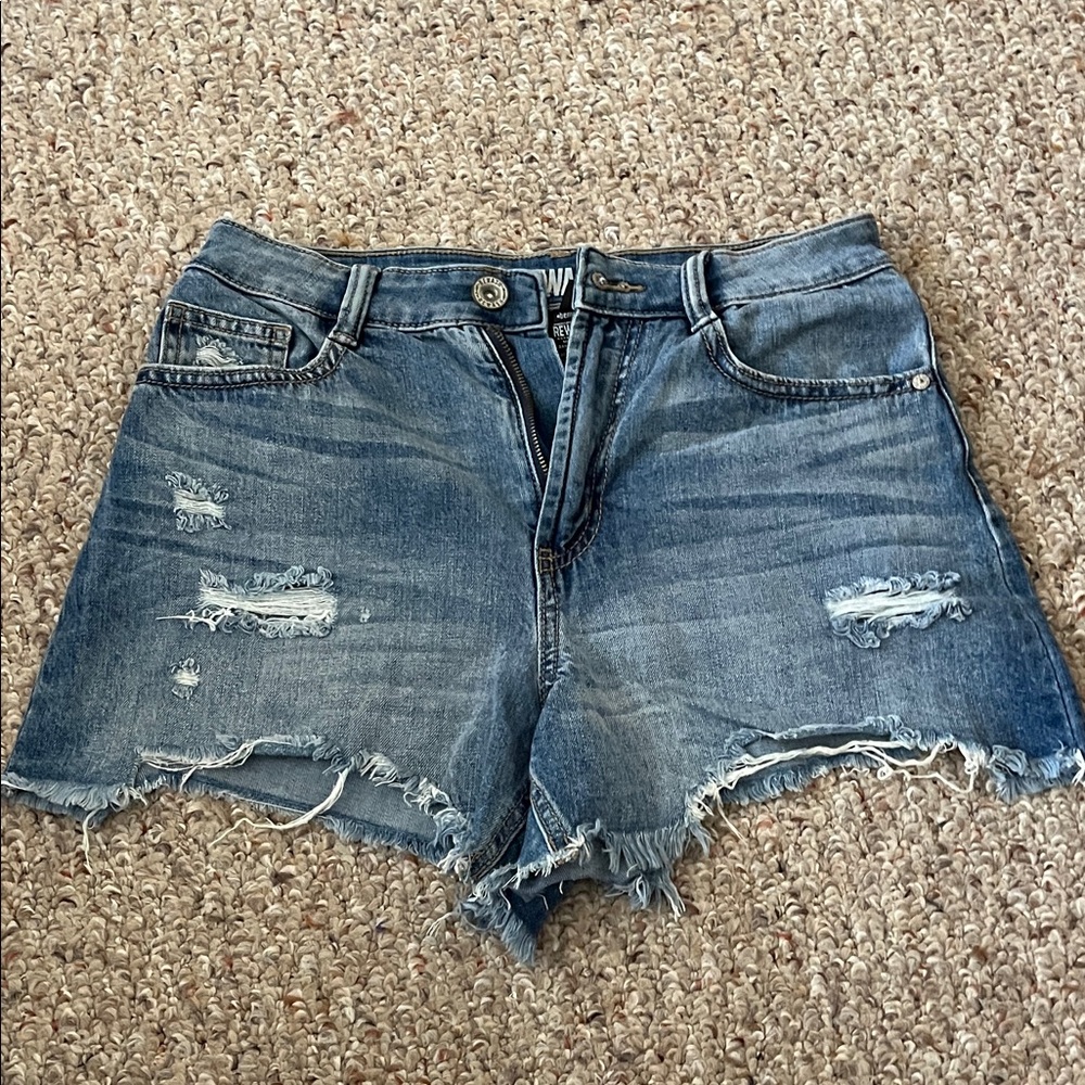 Rewash Distressed Blue Jean Shorts